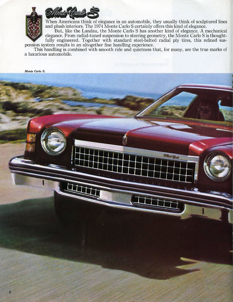 1974 Chevrolet Monte Carlo Brochure Page 4
